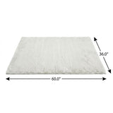 3' X 5' Beige And Taupe Geometric Shag Washable Area Rug With UV Protection - HomeRoots - Flyclothing LLC