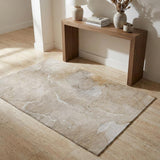 3' X 5' Beige And Taupe Abstract Shag Washable Area Rug With UV Protection - HomeRoots - Flyclothing LLC