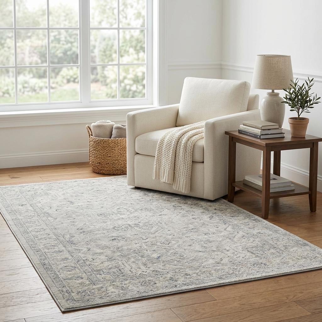 5' X 8' Beige And Taupe Geometric Shag Washable Area Rug With UV Protection - HomeRoots - Flyclothing LLC