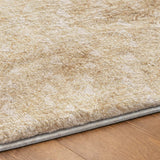 9' X 12' Beige And Taupe Geometric Shag Washable Area Rug With UV Protection - HomeRoots - Flyclothing LLC