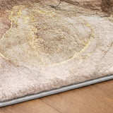 3' X 5' Beige And Brown Abstract Shag Washable Area Rug With UV Protection - HomeRoots - Flyclothing LLC
