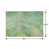 3' X 5' Green And Teal Abstract Shag Washable Area Rug With UV Protection - HomeRoots - Flyclothing LLC