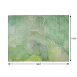 10' X 14' Green And Teal Abstract Shag Washable Area Rug With UV Protection - HomeRoots - Flyclothing LLC