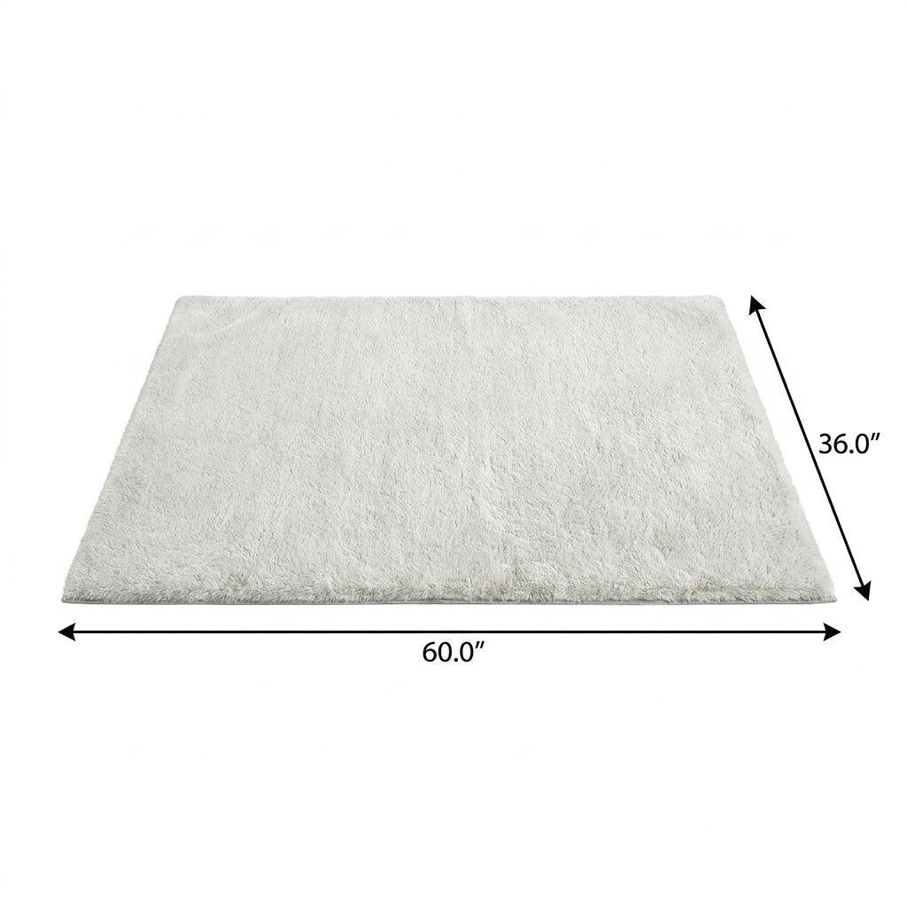 3' X 5' Gray And Charcoal Abstract Shag Washable Area Rug With UV Protection - HomeRoots - Flyclothing LLC