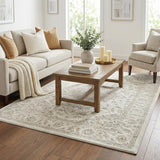5' X 8' Gray And Charcoal Abstract Shag Washable Area Rug With UV Protection - HomeRoots - Flyclothing LLC