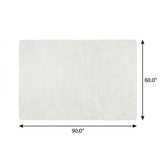5' X 8' Gray And Charcoal Abstract Shag Washable Area Rug With UV Protection - HomeRoots - Flyclothing LLC