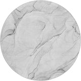 8' Gray And Charcoal Abstract Shag Washable Round Rug With UV Protection - HomeRoots - Flyclothing LLC