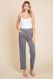 Culture Code Full Size Pin Tuck Detail Slim Pants - Trendsi - Flyclothing LLC