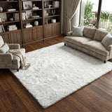 9' X 12' Gray And Charcoal Abstract Shag Washable Area Rug With UV Protection - HomeRoots - Flyclothing LLC