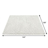 9' X 12' Gray And Charcoal Abstract Shag Washable Area Rug With UV Protection - HomeRoots - Flyclothing LLC