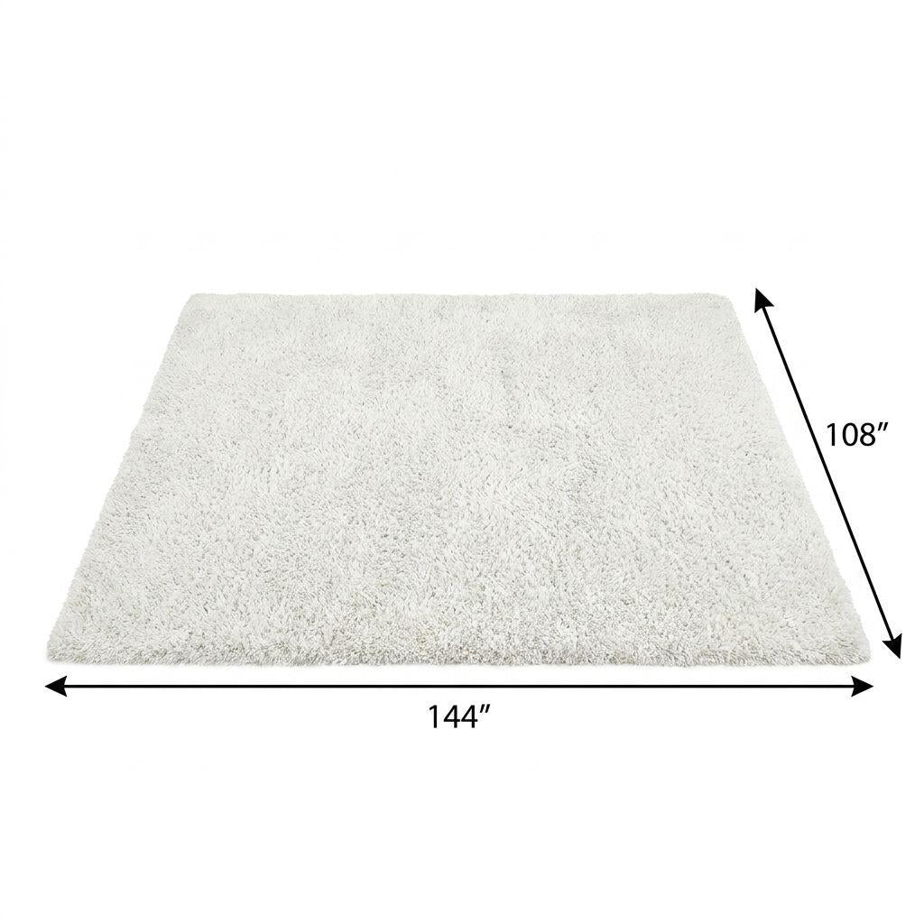 9' X 12' Gray And Charcoal Abstract Shag Washable Area Rug With UV Protection - HomeRoots - Flyclothing LLC