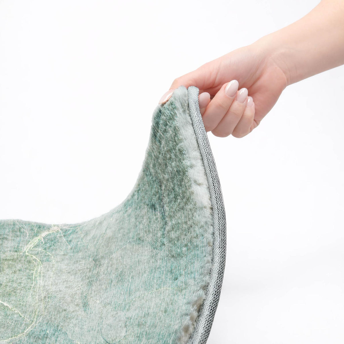 10' X 14' Teal And Green Abstract Shag Washable Area Rug With UV Protection - HomeRoots - Flyclothing LLC