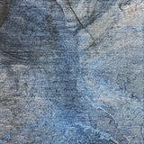 5' X 8' Navy Blue And Denim Blue Abstract Shag Washable Area Rug With UV Protection - HomeRoots - Flyclothing LLC