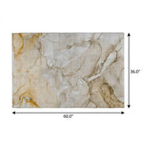 3' X 5' Brown And Taupe Abstract Shag Washable Area Rug With UV Protection - HomeRoots - Flyclothing LLC
