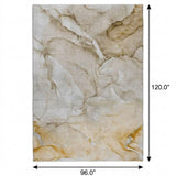 8' X 10' Brown And Taupe Abstract Shag Washable Area Rug With UV Protection - HomeRoots - Flyclothing LLC
