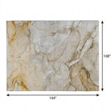9' X 12' Brown And Taupe Abstract Shag Washable Area Rug With UV Protection - HomeRoots - Flyclothing LLC