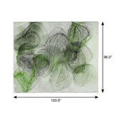 8' X 10' Olive Green And Green Abstract Shag Washable Area Rug With UV Protection - HomeRoots - Flyclothing LLC