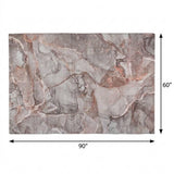 5' X 8' Gray And Charcoal Abstract Shag Washable Area Rug With UV Protection - HomeRoots - Flyclothing LLC