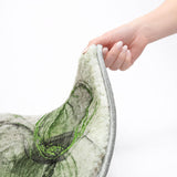 9' X 12' Olive Green And Green Abstract Shag Washable Area Rug With UV Protection - HomeRoots - Flyclothing LLC