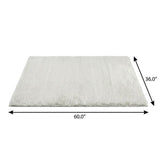 3' X 5' Green And Teal Abstract Shag Washable Area Rug With UV Protection - HomeRoots - Flyclothing LLC