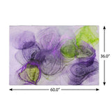 3' X 5' Purple And Lavender Abstract Shag Washable Area Rug With UV Protection - HomeRoots - Flyclothing LLC