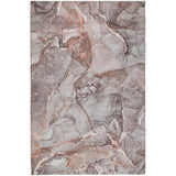 9' X 12' Gray And Charcoal Abstract Shag Washable Area Rug With UV Protection - HomeRoots - Flyclothing LLC