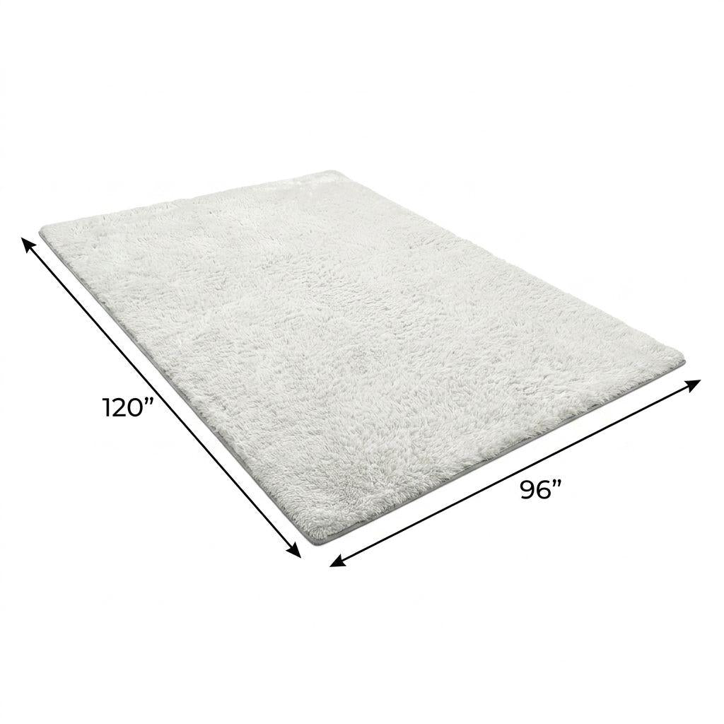 8' X 10' Green And Teal Abstract Shag Washable Area Rug With UV Protection - HomeRoots - Flyclothing LLC