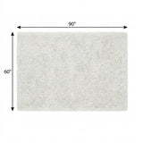 5' X 8' Pink And Gray Abstract Shag Washable Area Rug With UV Protection - HomeRoots - Flyclothing LLC