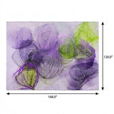 10' X 14' Purple And Lavender Abstract Shag Washable Area Rug With UV Protection - HomeRoots - Flyclothing LLC