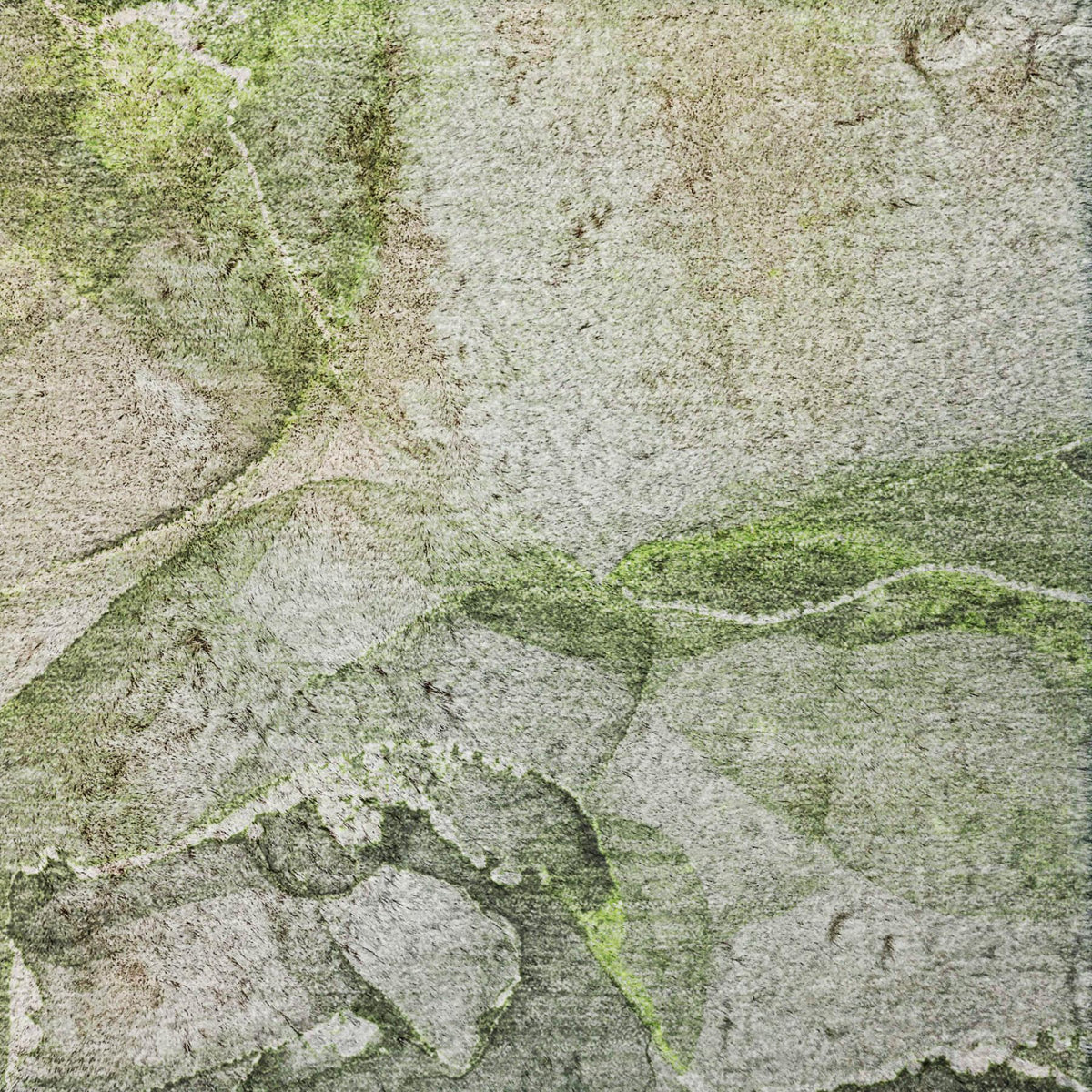 8' X 10' Green And Lime Green Abstract Shag Washable Area Rug With UV Protection - HomeRoots - Flyclothing LLC