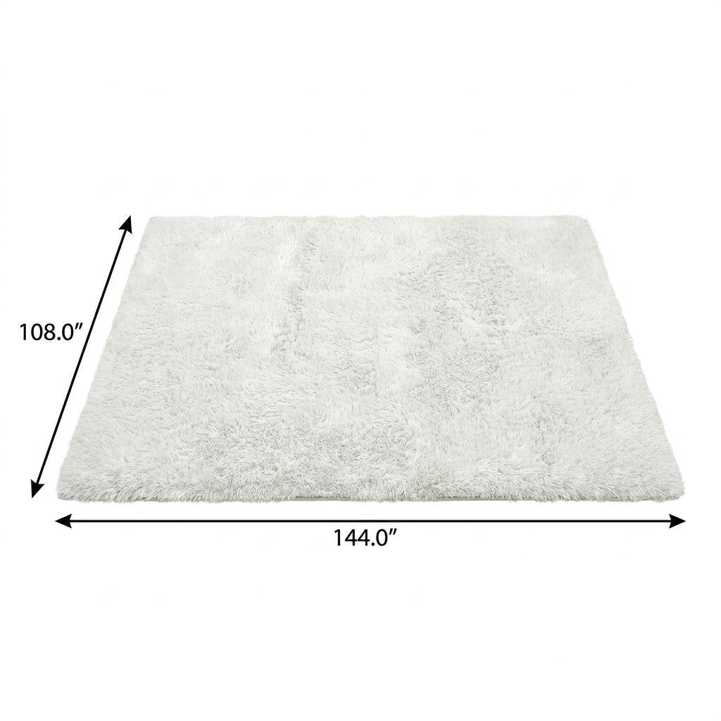 9' X 12' Pink And Gray Abstract Shag Washable Area Rug With UV Protection - HomeRoots - Flyclothing LLC