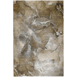 3' X 5' Brown And Chocolate Abstract Shag Washable Area Rug With UV Protection - HomeRoots - Flyclothing LLC