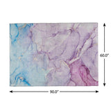 5' X 8' Purple And Plum Abstract Shag Washable Area Rug With UV Protection - HomeRoots - Flyclothing LLC