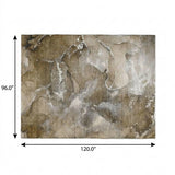 8' X 10' Brown And Chocolate Abstract Shag Washable Area Rug With UV Protection - HomeRoots - Flyclothing LLC