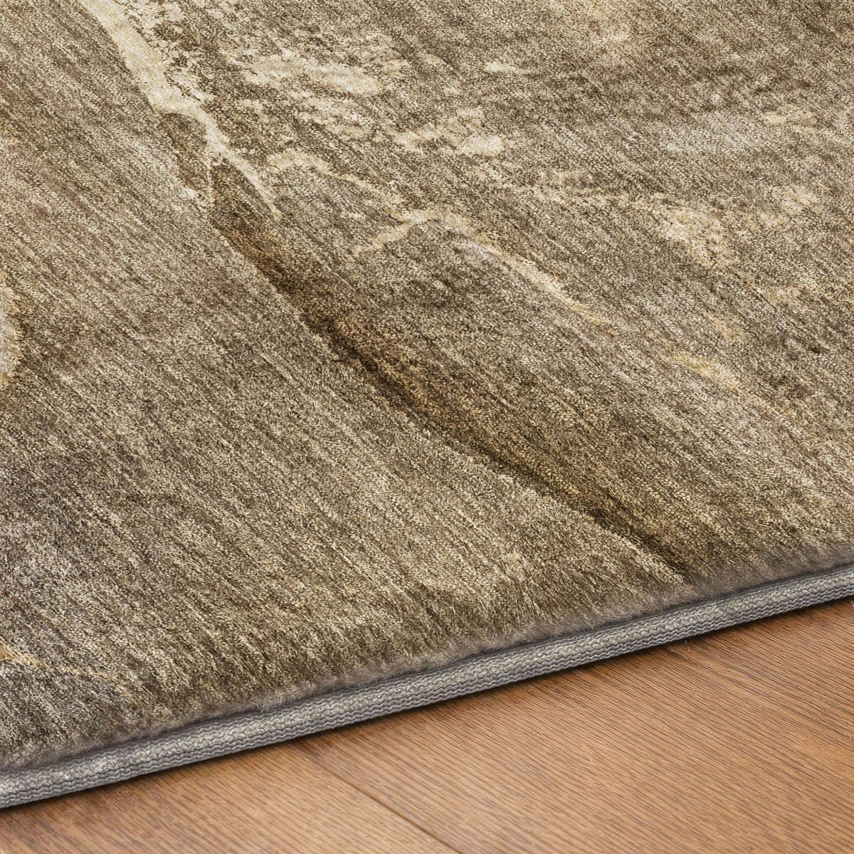 8' X 10' Brown And Taupe Abstract Shag Washable Area Rug With UV Protection - HomeRoots - Flyclothing LLC