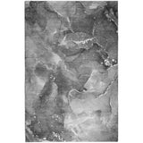 8' X 10' Gray And Charcoal Abstract Shag Washable Area Rug With UV Protection - HomeRoots - Flyclothing LLC