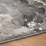 8' X 10' Gray And Charcoal Abstract Shag Washable Area Rug With UV Protection - HomeRoots - Flyclothing LLC