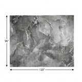 8' X 10' Gray And Charcoal Abstract Shag Washable Area Rug With UV Protection - HomeRoots - Flyclothing LLC