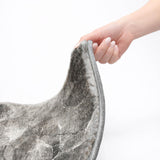 9' X 12' Gray And Charcoal Abstract Shag Washable Area Rug With UV Protection - HomeRoots - Flyclothing LLC