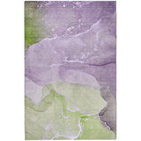 5' X 8' Purple And Lilac Abstract Shag Washable Area Rug With UV Protection - HomeRoots - Flyclothing LLC