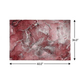 3' X 5' Merlot And Burgundy Abstract Shag Washable Area Rug With UV Protection - HomeRoots - Flyclothing LLC
