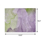 8' X 10' Purple And Lilac Abstract Shag Washable Area Rug With UV Protection - HomeRoots - Flyclothing LLC