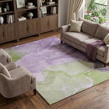 9' X 12' Purple And Lilac Abstract Shag Washable Area Rug With UV Protection - HomeRoots - Flyclothing LLC