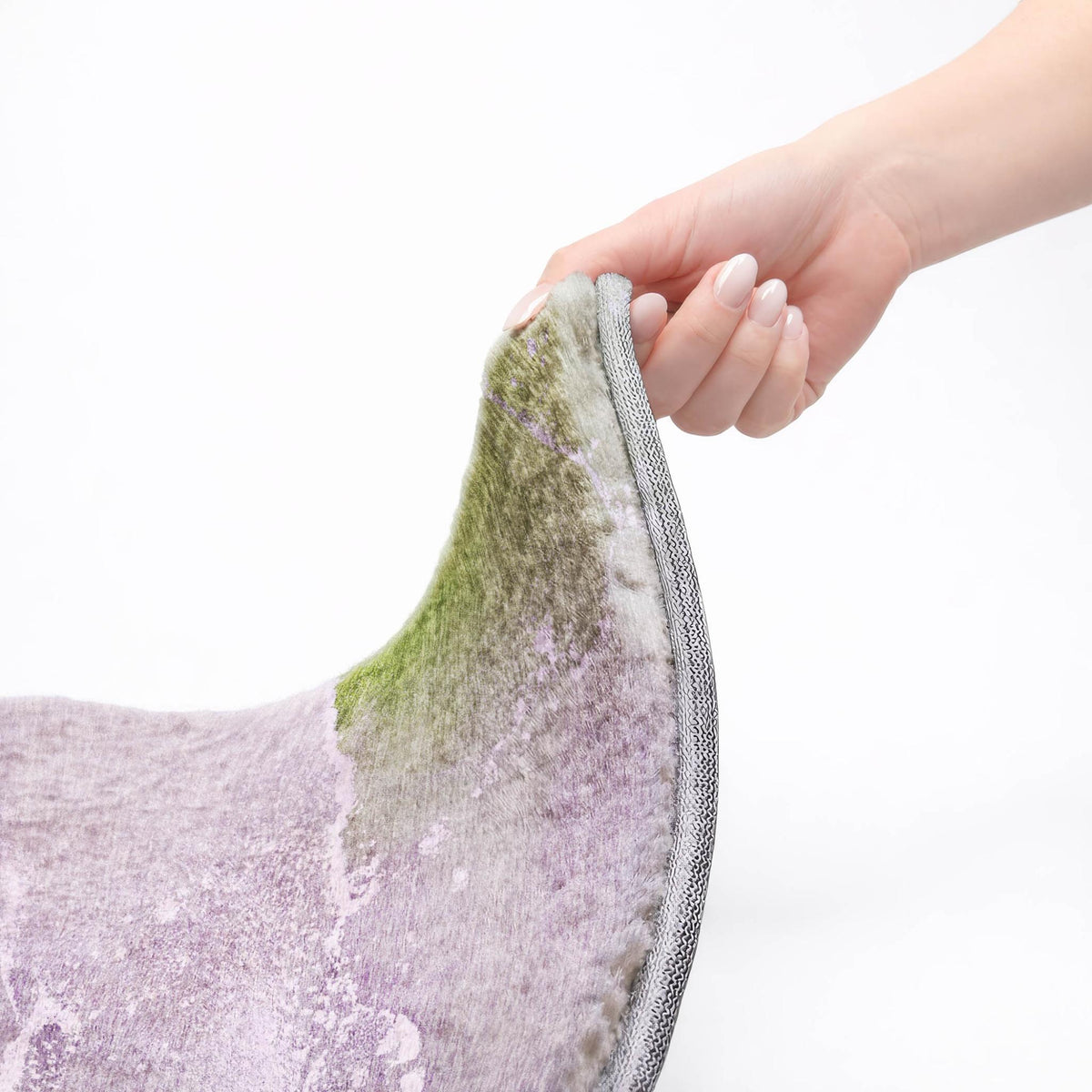 9' X 12' Purple And Lilac Abstract Shag Washable Area Rug With UV Protection - HomeRoots - Flyclothing LLC