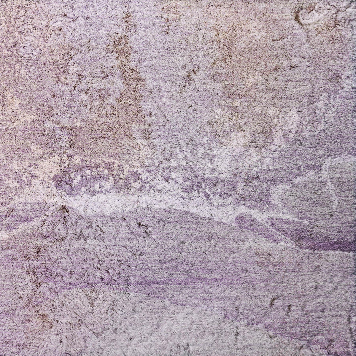 9' X 12' Purple And Lilac Abstract Shag Washable Area Rug With UV Protection - HomeRoots - Flyclothing LLC