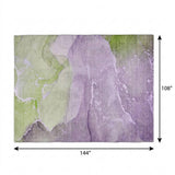 9' X 12' Purple And Lilac Abstract Shag Washable Area Rug With UV Protection - HomeRoots - Flyclothing LLC