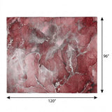 8' X 10' Merlot And Burgundy Abstract Shag Washable Area Rug With UV Protection - HomeRoots - Flyclothing LLC