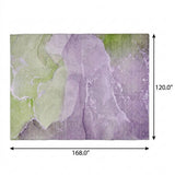 10' X 14' Purple And Lilac Abstract Shag Washable Area Rug With UV Protection - HomeRoots - Flyclothing LLC