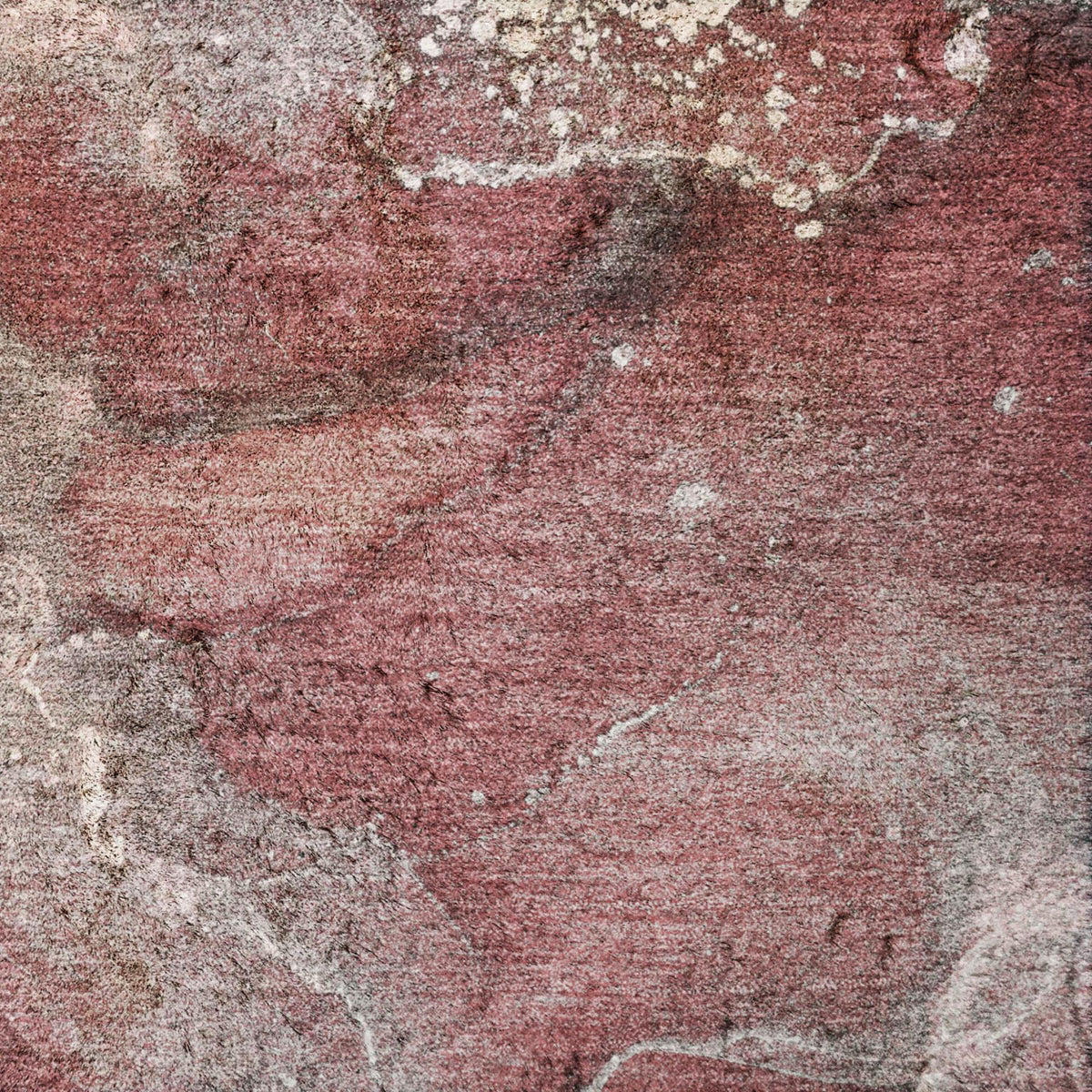 10' X 14' Merlot And Burgundy Abstract Shag Washable Area Rug With UV Protection - HomeRoots - Flyclothing LLC
