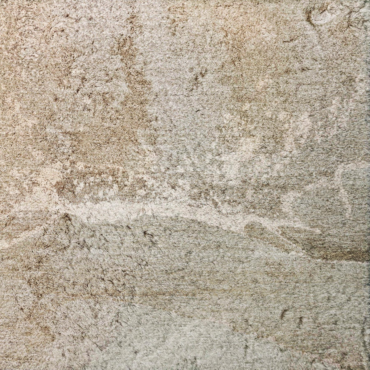 9' X 12' Teal And Taupe Abstract Shag Washable Area Rug With UV Protection - HomeRoots - Flyclothing LLC